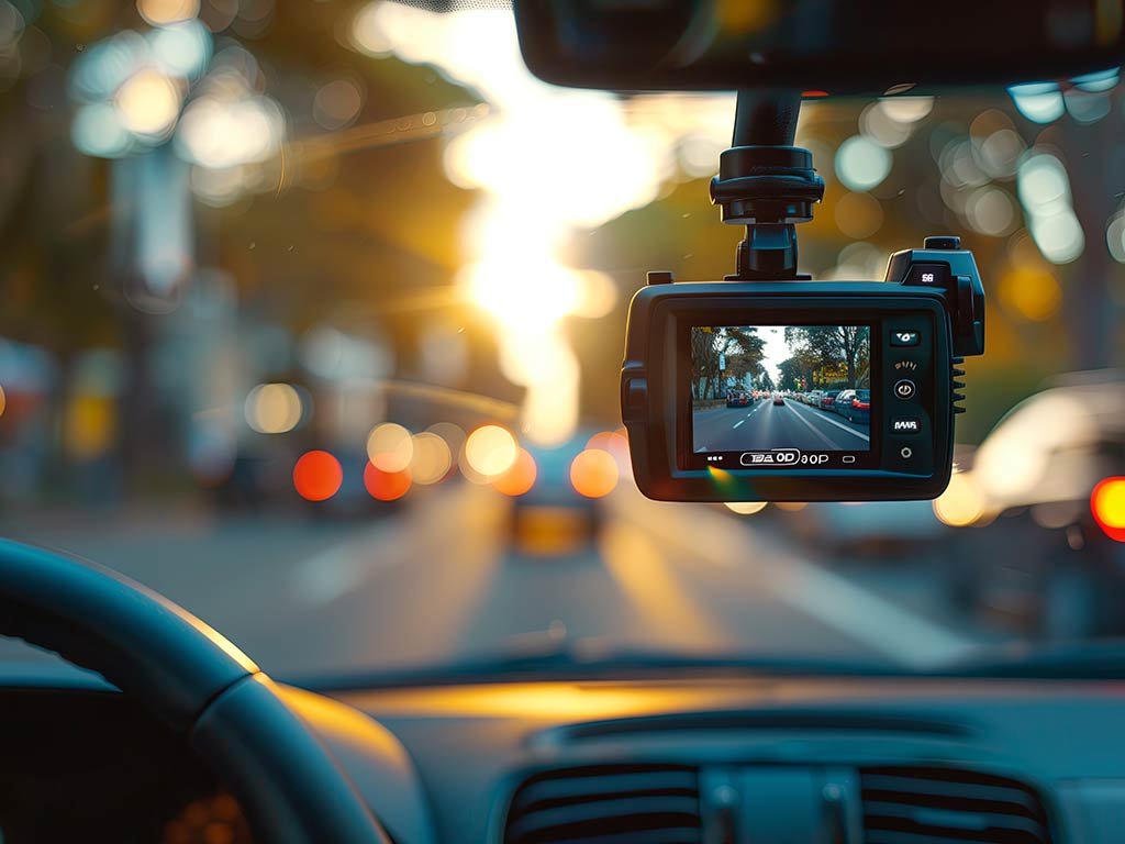 dashcam voiture ville