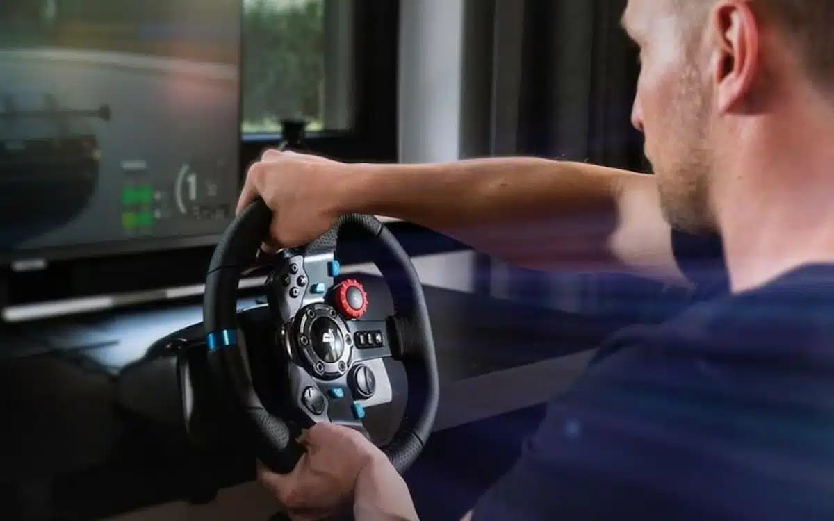 volant gaming pour simulateur de conduite