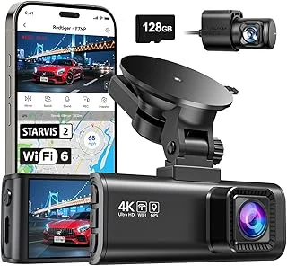 Redtiger F7NP - Dashcam 4K avant/arrière, GPS, WiFi
