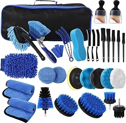 31 Pièces Kit Nettoyage Voiture